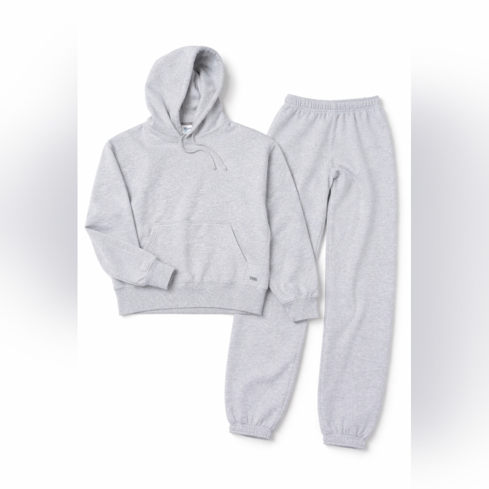 Aritzia Tna Cozy Fleece Mega Sweat Set Women’s XS Gray Hoodie Joggers